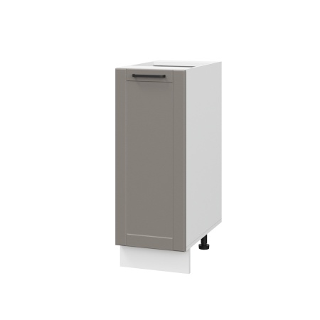 Шкаф нижний ШН 300 Корпус: ЛДСП белый 16мм; фасад: фрезеровка Диада, МДФ лофт кварц 16 мм