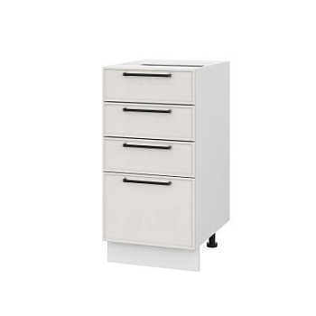 Шкаф нижний с ящиками ШНЯ 400 Либерти белый арт (МДФ 16мм МС София)