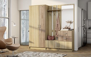 Прихожая Наоми Дуб Сонома / Дуб Самдал