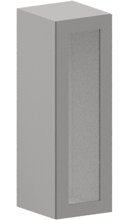 Шкаф верхний высокий со стеклом ШВС 309 Гарден Лайт грей