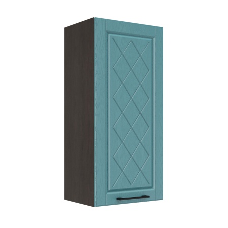 Шкаф верхний (премьер) ШВ 450Н Корпус: ЛДСП венге 16мм; фасад: фрезеровка Барселона, МДФ морское дерево 16мм