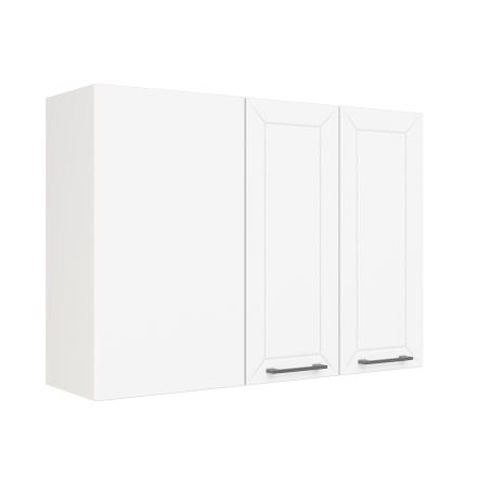 Шкаф верхний угловой ШВУП 1000 Корпус: ЛДСП белый 16мм; фасад: фрезеровка Кельн, МДФ софт пломбир 16 мм Шкаф верхний угловой ШВУП 1000 Корпус: ЛДСП белый 16мм; фасад: фрезеровка Кельн, МДФ софт пломбир 16 мм