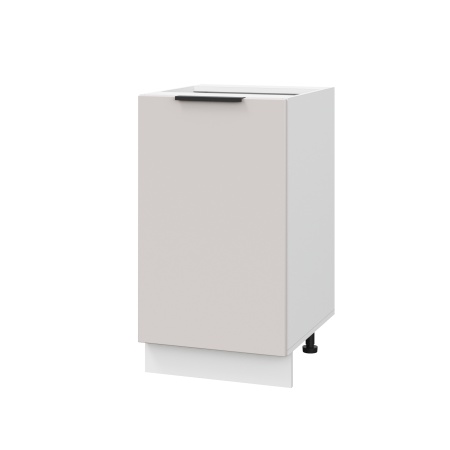 Шкаф нижний ШН 450 Корпус: ЛДСП белый 16мм; фасад: фрезеровка Оливия, МДФ моно керамика 16 мм