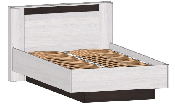 Бостон Кровать 1200 Анкор светлый / Венге