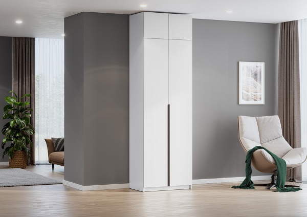 антресоль Берген ПРО А-800 белое дерево/белое дерево