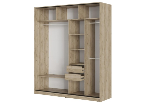 БОСТОН ШК-005 Шкаф-купе ЛДСП (Комплект) Дуб крафт серый / Кашемир