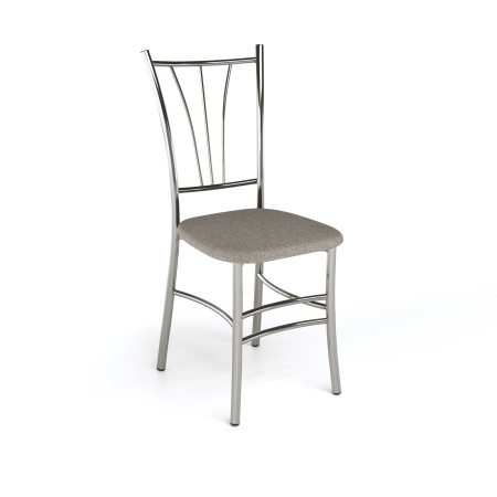 Стул Трилогия светло-серый Connect 25 / Хром