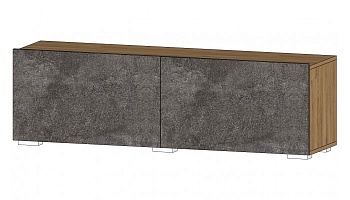 Даллас Тумба ТВ-02 Дуб вотан / Цемент темный