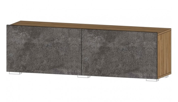 Даллас Тумба ТВ-02 Дуб вотан / Цемент темный