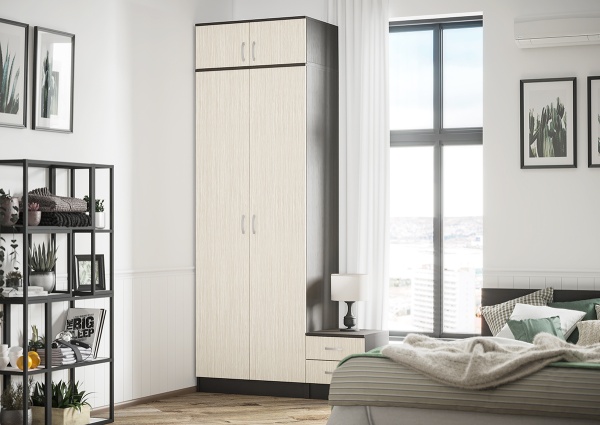 мс для спальни Ронда ШК-20 Венге / Дуб Белфорд