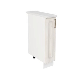 Шкаф шижний ШНБ 200 Корпус: ЛДСП белый 16мм; фасад: фрезеровка Гренада, МДФ сандал 16мм