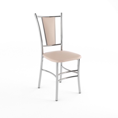 Стул Марсель Бежевый 120 / Хром