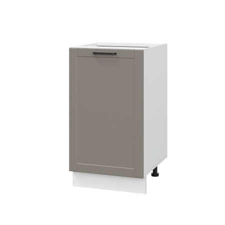 Шкаф нижний ШН 450 Корпус: ЛДСП белый 16мм; фасад: фрезеровка Диада, МДФ лофт кварц 16 мм