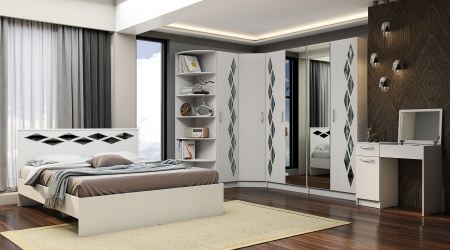 Полка угловая Диана Анкор светлый