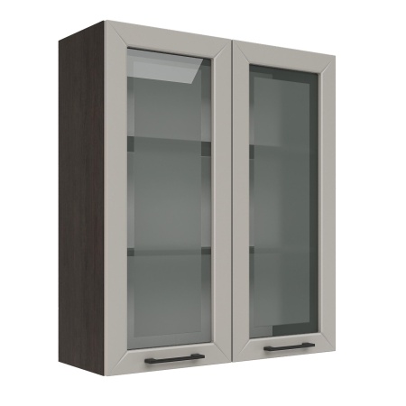 Шкаф верхний со стеклом (премьер) ШВС 800Н Корпус: ЛДСП венге 16мм; фасад: фрезеровка Кельн, МДФ софт тоффи 16мм Шкаф верхний со стеклом (премьер) ШВС 800Н Корпус: ЛДСП венге 16мм; фасад: фрезеровка Кельн, МДФ софт тоффи 16мм