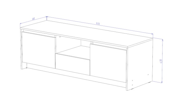 Бостон Тумба ТВ Анкор светлый / Венге