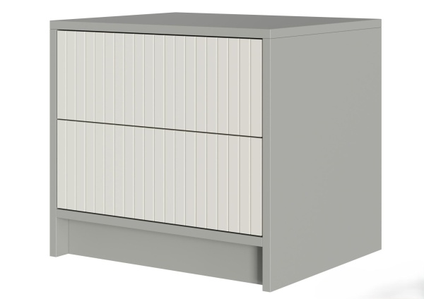 СЕЛЕНА Тумба прикроватная ТМ-001 (МДФ Комплект) Корпус - Шиншилла Серая  Фасад МДФ - матовая Кварц Грей Софт СЕЛЕНА Тумба прикроватная ТМ-001 (МДФ Комплект) Корпус - Шиншилла Серая  Фасад МДФ - матовая Кварц Грей Софт