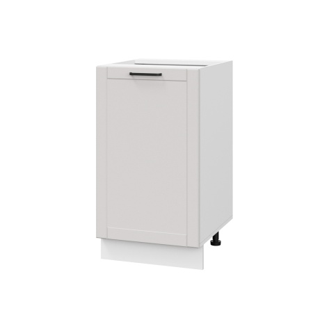 Шкаф нижний ШН 450 Корпус: ЛДСП белый 16мм; фасад: фрезеровка Диада, МДФ лофт крем 16 мм