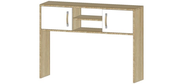 Надстройка для стола Буратино Дуб Сонома / Белый