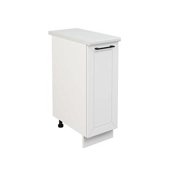 Шкаф нижний ШН 300 Корпус: ЛДСП белый 16мм; фасад: фрезеровка Кельн, МДФ софт даймонд 16мм