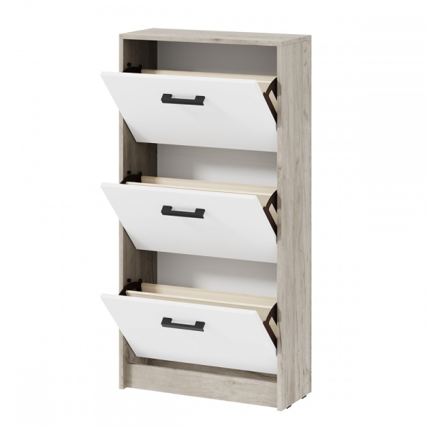 мс для прихожей Вега ОБ-2 Дуб крафт серый / Белый