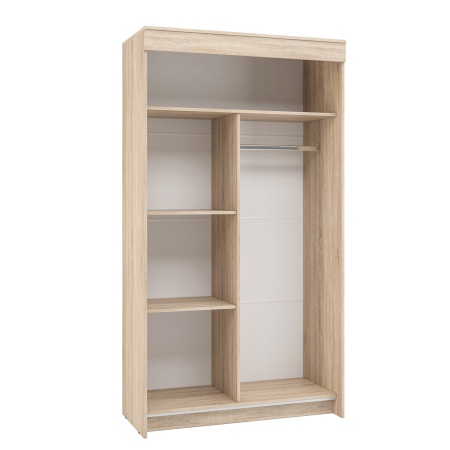 шкаф-купе Бассо 1,0м дуб сонома/белый