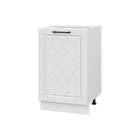 Шкаф нижний ШН 500 Барселона белый массив (МДФ 16мм МС София)