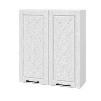 Шкаф верхний (премьер) ШВ 800Н Барселона белый массив (МДФ 16мм МС София)