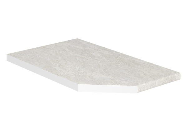 Столешница 0,36м (левая) СНЯТО С ПРОИЗВОДСТВА/Опал светлый, 26мм