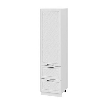 Пенал (премьер) П600Н-12Я Барселона белый массив (МДФ 16мм МС София)