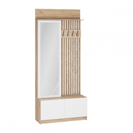 мс для прихожей Стоуби ВШ-1000 Дуб Крафт золотой / Глянец белый