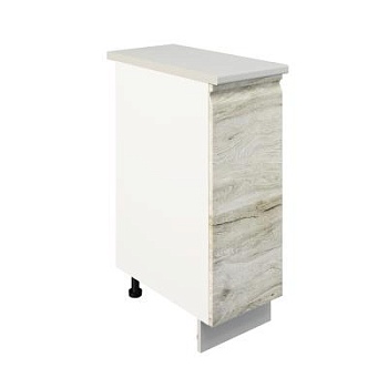 Шкаф нижний ШН 300 Корпус: ЛДСП белый 16мм; фасад: фрезеровка Бруклин, МДФ клен скандинавский 16 мм Шкаф нижний ШН 300 Корпус: ЛДСП белый 16мм; фасад: фрезеровка Бруклин, МДФ клен скандинавский 16 мм