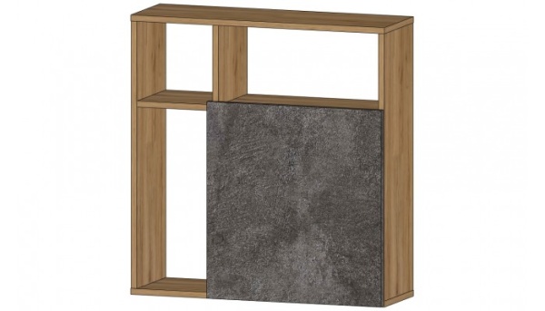 Даллас Секция навесная Дуб вотан / Цемент темный