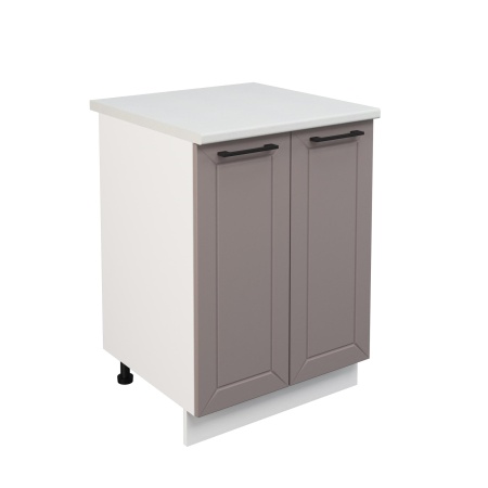 Шкаф нижний ШН 600 Корпус: ЛДСП белый 16мм; фасад: фрезеровка Кельн, МДФ софт карамель 16 мм Шкаф нижний ШН 600 Корпус: ЛДСП белый 16мм; фасад: фрезеровка Кельн, МДФ софт карамель 16 мм