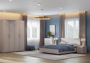 Модульная спальня Антеро Кашемир / Шампань