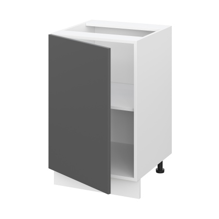 Шкаф нижний ШН 500 Барселона белый массив (МДФ 16мм МС София)