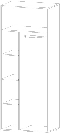 Шкаф для одежды Ральф Анкор светлый
