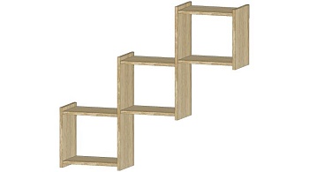 Полка Квадро Дуб Сонома