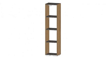 Даллас Секция открытая Дуб вотан / Цемент темный