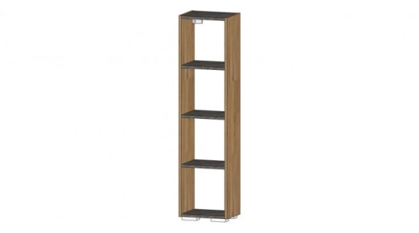 Даллас Секция открытая Дуб вотан / Цемент темный