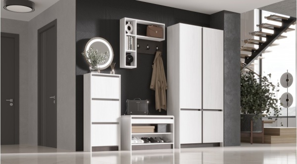 Модульная прихожая Бостон Анкор светлый / Венге