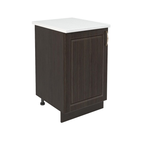 Шкаф нижний ШН 500 Корпус: ЛДСП венге 16мм; фасад: фрезеровка Лондон, МДФ дуб венге 16мм