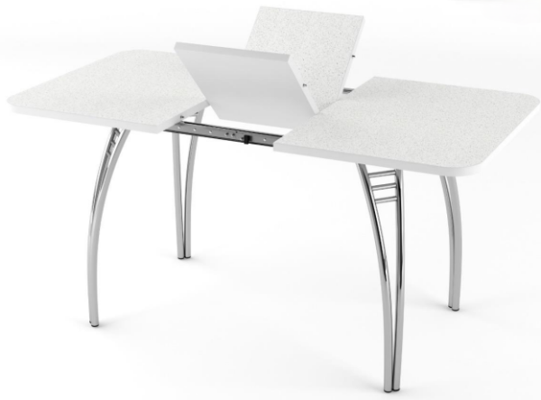 Стол Паук разборный раздвижной бабочка В4, АКЦИЯ Орнамент О713 / Хром