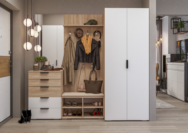 Модульная прихожая Норд Дуб сонома Модульная прихожая Норд Дуб сонома