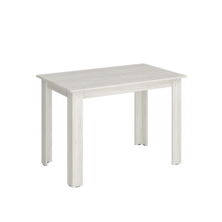 Стол обеденный раздвижной Оливер-01 Дуб крафт белый/дуб крафт белый