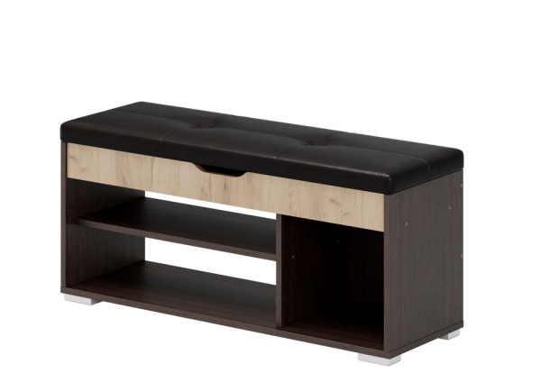 ЭВА Банкетка_БК-001 (длина 1000мм) Венге / Дуб Крафт золотой