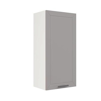 Шкаф верхний (премьер) ШВ 450Н Корпус: ЛДСП белый 16мм; фасад: фрезеровка Кельн, МДФ софт тоффи 16мм