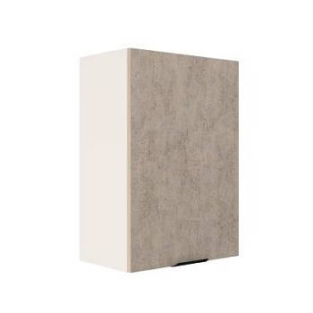 Шкаф верхний ШВ 500 Корпус: ЛДСП белый 16мм; фасад: фрезеровка Норд, МДФ камень беж 16 мм