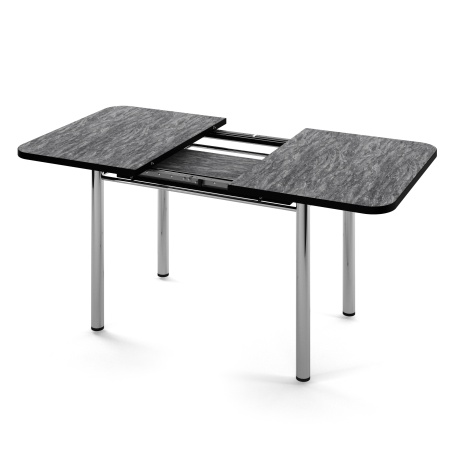 Стол Трилогия раздвижной В1, пластик Мрамор Тунис черный / Хром