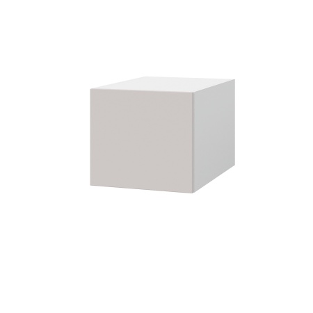 Шкаф верхний  антресоль ШВА 400 Корпус: ЛДСП белый 16мм; фасад: фрезеровка Оливия, МДФ моно керамика 16 мм